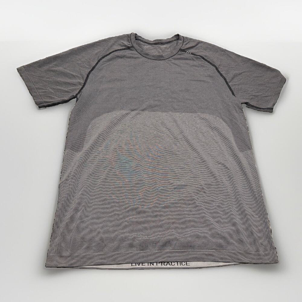 Lululemon Metal Vent Tech 2.0 Shirt Gray Performance Stretch Men's Size Large